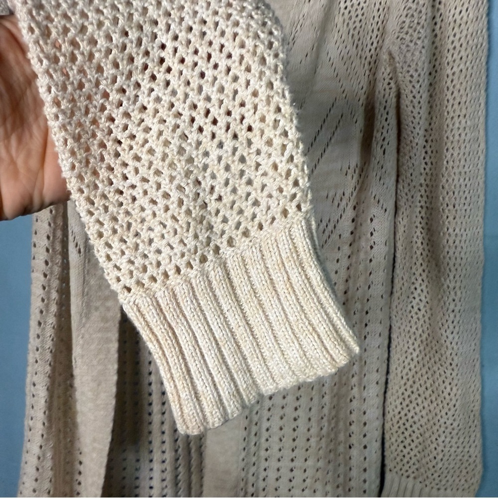 Roxy Open Weave Long Cardigan - Picture 3 of 6
